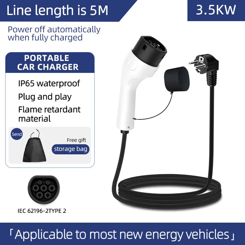 ROMADA 3.5KW 16A EV Portable C - đánh giá và giá Ev Charger Adapter