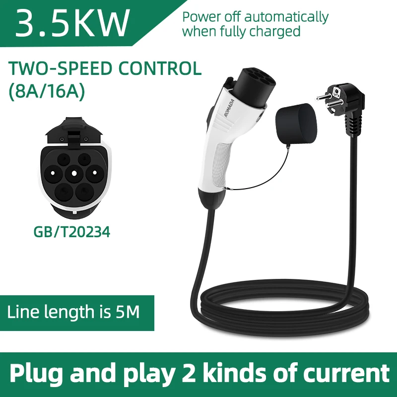 For Electric Vehicle 3.5KW 16A - đánh giá và giá Ev Charger Adapter
