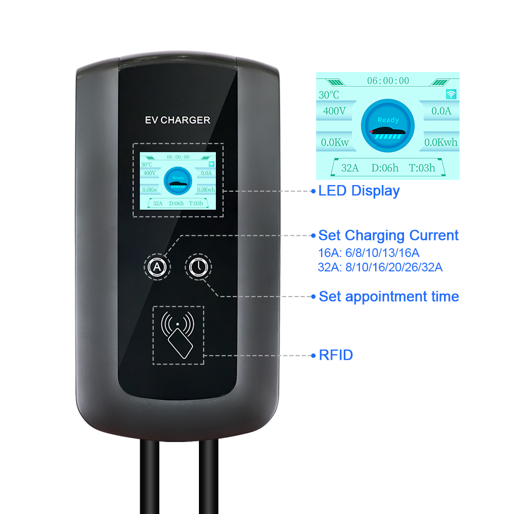 Kolanky 32A 7.2/22KW EV Chargi - đánh giá và giá Ev Charging Cable